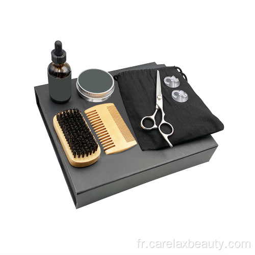 kit de peigne de brosse à soins à la barbe des hommes